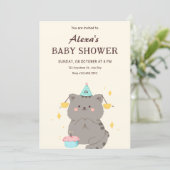 Invitation Jolie fête de bébé (Debout devant)