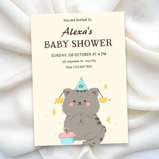 Invitation Jolie fête de bébé