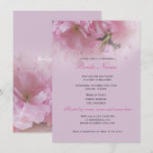 Invitation Jolie fête de douche de mariée de printemps aux fl (Devant / Derrière)