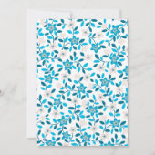 Invitation Jolie fête de graduation de printemps bleu bleu bl (Dos)
