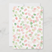 Invitation Jolie Fête de Mariage aux Pétales de Fleur de Ment (Dos)