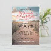 Invitation Jolie fête de surveillance estivale (Debout devant)