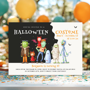 Invitation Jolie fête des enfants Halloween