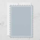 Invitation Jolie Fête des mariées Boho Gris Pêche Florale (Dos)