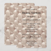 Invitation Jolie Fête des mariées Champagne Glam (Devant / Derrière)