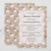 Invitation Jolie Fête des mariées Champagne Glam (Devant / Derrière)