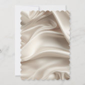 Invitation Jolie Fête des mariées Champagne Gold Faux Satin (Dos)