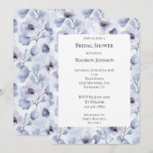 Invitation Jolie Fête des mariées de fleurs de lavande violet (Devant / Derrière)