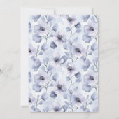 Invitation Jolie Fête des mariées de fleurs de lavande violet (Dos)