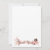 Invitation Jolie Fête des mariées de printemps rose fleurie (Dos)