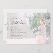 Invitation Jolie Fête des mariées de recouvrement floral (Devant)