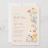 Invitation Jolie Fête des mariées florale printemps (Devant)