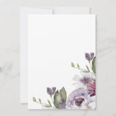 Invitation Jolie Fête des mariées florale printemps (Dos)