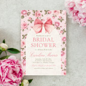 Invitation Jolie Fête des mariées rose