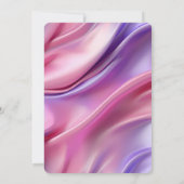 Invitation Jolie Fête des mariées rose violet (Dos)