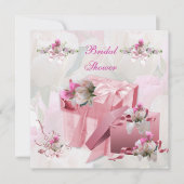 Invitation Jolie Fête des mariées White Rose Cadeaux Fleurs R (Devant)