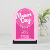 Invitation Jolie fête des mères Spa fête des mères rouge à lè (Debout devant)