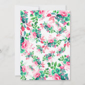 Invitation Jolie fête d'été Jardin Floral Graduation (Dos)