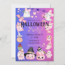 Jolie fête d'Halloween Enfants Kawaii rose