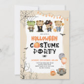 Invitation Jolie fête du costume d'Halloween enfants (Devant)