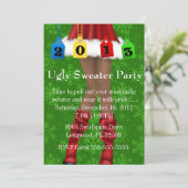 Invitation Jolie fête tendance de Noël/Noël (Debout devant)