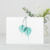 Invitation Jolie feuille (Debout devant)