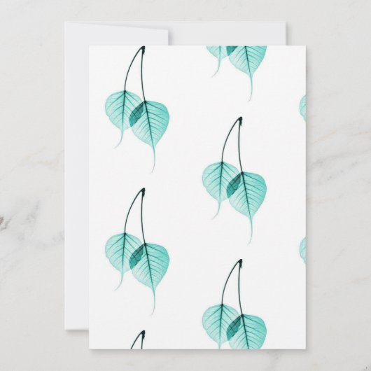 Invitation Jolie feuille (Dos)