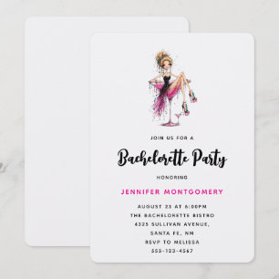 Invitation Jolie fille aguicheuse dans un verre à Martini Ent