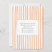 Invitation Jolie fille Baby shower Citrouille (Dos)
