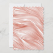 Invitation Jolie fille Blush Pink Swirl (Dos)