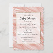 Invitation Jolie fille Blush Pink Swirl (Devant)
