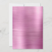 Invitation Jolie fille rose Axolotl Anniversaire (Dos)