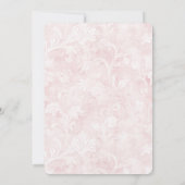 Invitation Jolie Fleur rose Anniversaire (Dos)