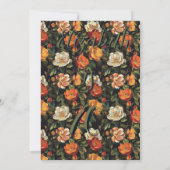 Invitation Jolie Fleur Rose Boho Anniversaire (Dos)