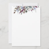 Invitation Jolie fleur sauvage bleu violet (Dos)