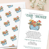 Invitation Jolie Fleurs Douche par Mail 75e Anniversaire