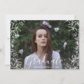 Invitation Jolie Floral Graduate Party Photo (Devant)
