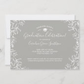 Invitation Jolie Floral Graduate Party Photo (Dos)