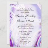 Invitation Jolie florale violette (Devant)