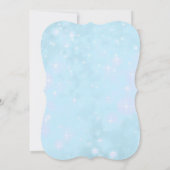 Invitation Jolie Gold Blue Diamond fête d'anniversaire (Dos)