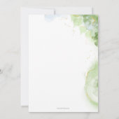 Invitation Jolie Grand-mère verte unique Anniversaire Invit (Dos)