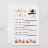 Invitation Jolie Halloween Petit Boo est des voeux pour bébé (Devant)