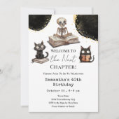 Invitation Jolie Halloween Suivant Chapitre 40e Anniversaire  (Devant)