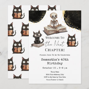 Invitation Jolie Halloween Suivant Chapitre 40e Anniversaire