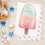 Invitation Jolie holographie glace dégradé fête d'été<br><div class="desc">Célébrez l'été avec cette cool,  dégradé holographique glaces fête d'été invitation pour la fête d'été,  parfait pour la fête de la plage,  la fête de la piscine et le barbecue.</div>