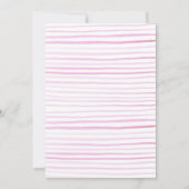 Invitation Jolie illustration aquarelle florale d'été (Dos)