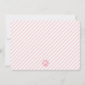 Invitation JOLIE KITTY Fille Chat Photo Anniversaire (Dos)