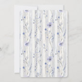 Invitation Jolie Lavande Lilac Blanc Flore (Dos)