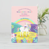 Invitation Jolie Licorne (Debout devant)