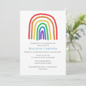 Invitation Jolie main tiré Rainbow High School Graduation (Debout devant)